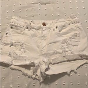 White American eagle shorts